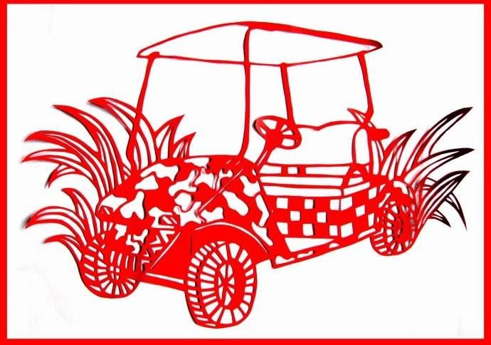 車(chē)型剪紙（益高高爾夫車(chē)）